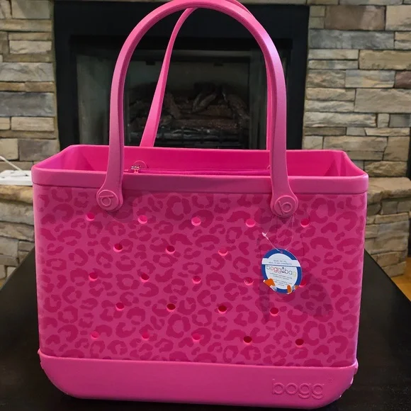 Original Bogg Bag Pink Leopard-NWT - Picture 1 of 4